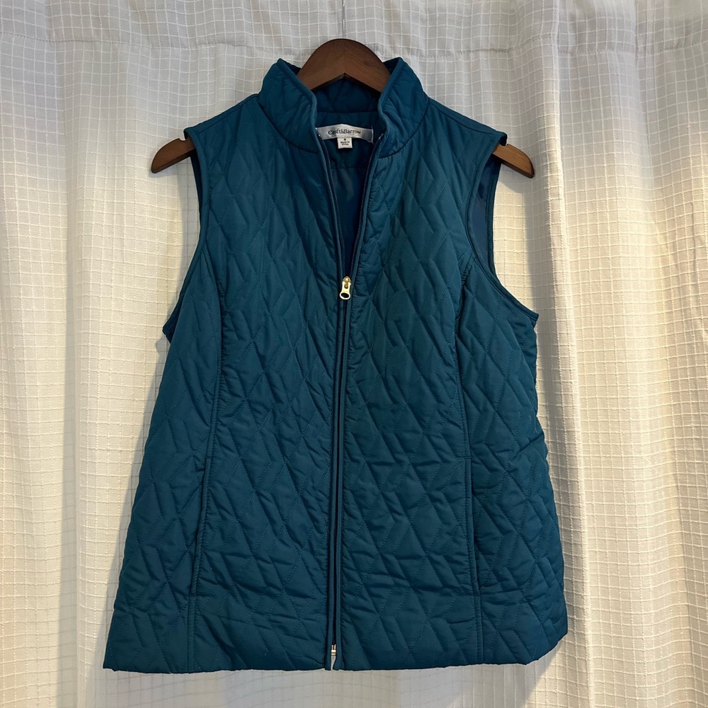 Croft & Barrow Teal Blue Quilted Vest
